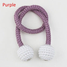 Load image into Gallery viewer, Magnets Curtains Clamps Curtain Holder Pompom Tieback Magnetic Clips Hanging Balls Tie Back Home Decoration Accessories Magnetic Curtain Tiebacks European Style Decorative Curtain Drape Tie With Strong Magnetic For Home And Office Decoration