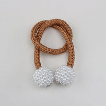 Load image into Gallery viewer, Magnets Curtains Clamps Curtain Holder Pompom Tieback Magnetic Clips Hanging Balls Tie Back Home Decoration Accessories Magnetic Curtain Tiebacks European Style Decorative Curtain Drape Tie With Strong Magnetic For Home And Office Decoration