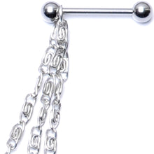 将图片加载到图库查看器,Handcrafted Swirly Link Dangle Nipple Chain