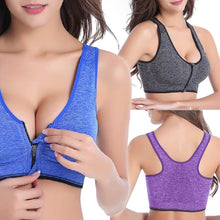 将图片加载到图库查看器,3-Pack : Incredible Endurance Front-Zip Sports Bra