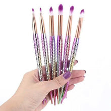 Load image into Gallery viewer, Makeup Brushes Kit Natural Tool Pencil Cosmetics Foundation Artist Mermaid Highlighter Face Set Of Bronzer Eyeshadow Lip