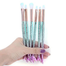 Load image into Gallery viewer, Makeup Brushes Kit Natural Tool Pencil Cosmetics Foundation Artist Mermaid Highlighter Face Set Of Bronzer Eyeshadow Lip