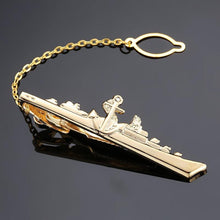 Load image into Gallery viewer, Man's Tie Clip Golden Plating Airplane Shaped Pilot Man's Tie Clip Elegant Airplane Tie Clip Wedding Gift Quality Luxury Gift For Pilot Lightweight Tie Clips