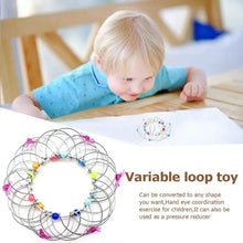 Load image into Gallery viewer, Mandala Decompression Flower Basket & Steel Ring Sensory Toys