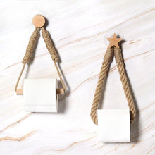 Load image into Gallery viewer, Many Styles Kitchen Roll Napkin Holders Towel Dispenser Accessory Hanging Rope Wooden Toilet Paper Holder For Bathroom Decor Home Toilet Roll Holder Creative Wood Roll Holder Country House Toilet Paper Holder Toilet Bathroom