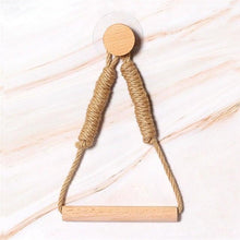 Load image into Gallery viewer, Many Styles Kitchen Roll Napkin Holders Towel Dispenser Accessory Hanging Rope Wooden Toilet Paper Holder For Bathroom Decor Home Toilet Roll Holder Creative Wood Roll Holder Country House Toilet Paper Holder Toilet Bathroom