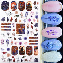 将图片加载到图库查看器,Maple Leaves 3D Nail Stickers Fall Leaf Flowers Line Sliders For Nails Self Adhesive Stickers Autumn Manicuring Decals Transfer Nail Decals Sticker For Pretty Girl Self-Adhesive Nail Decals Designer Nail Stickers for Acrylic