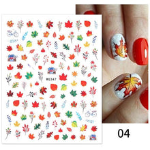 将图片加载到图库查看器,Maple Leaves 3D Nail Stickers Fall Leaf Flowers Line Sliders For Nails Self Adhesive Stickers Autumn Manicuring Decals Transfer Nail Decals Sticker For Pretty Girl Self-Adhesive Nail Decals Designer Nail Stickers for Acrylic