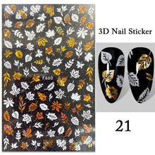 将图片加载到图库查看器,Maple Leaves 3D Nail Stickers Fall Leaf Flowers Line Sliders For Nails Self Adhesive Stickers Autumn Manicuring Decals Transfer Nail Decals Sticker For Pretty Girl Self-Adhesive Nail Decals Designer Nail Stickers for Acrylic