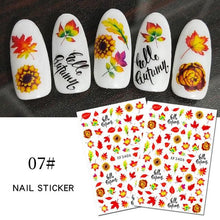 将图片加载到图库查看器,Maple Leaves 3D Nail Stickers Fall Leaf Flowers Line Sliders For Nails Self Adhesive Stickers Autumn Manicuring Decals Transfer Nail Decals Sticker For Pretty Girl Self-Adhesive Nail Decals Designer Nail Stickers for Acrylic
