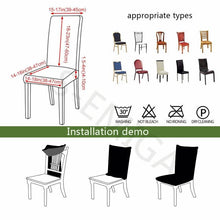 Load image into Gallery viewer, Marble Printed Stretch Chair Cover For Dining Room Office Banquet Chair Protector Elastic Material Armchair Cover Chair Cover Chair Slipcover Marble Background Texture Parson Chair