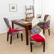 Load image into Gallery viewer, Marble Printed Stretch Chair Cover For Dining Room Office Banquet Chair Protector Elastic Material Armchair Cover Chair Cover Chair Slipcover Marble Background Texture Parson Chair