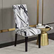Load image into Gallery viewer, Marble Printed Stretch Chair Cover For Dining Room Office Banquet Chair Protector Elastic Material Armchair Cover Chair Cover Chair Slipcover Marble Background Texture Parson Chair