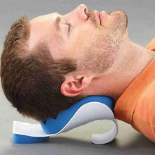Load image into Gallery viewer, Massage Pillow Support Cervical Pillow Pain Device For Cervical Relax Align Travel Rest Relief Spine Neck Traction Pain Relief and Cervical Spine Alignment Neck and Shoulder Relaxer Cervical Traction Device Neck Stretcher Cervical Spine Alignment