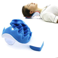 Load image into Gallery viewer, Massage Pillow Support Cervical Pillow Pain Device For Cervical Relax Align Travel Rest Relief Spine Neck Traction Pain Relief and Cervical Spine Alignment Neck and Shoulder Relaxer Cervical Traction Device Neck Stretcher Cervical Spine Alignment