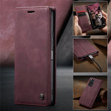 Load image into Gallery viewer, Matte Leather Case for Xiaomi Mi 9T CC9 10T 11T 12T Pro Lite 5G Redmi Note 8 9s 10 11 11S Pro Wallet Flip Cover Poco F3 M3 Pro Women with Card Holder Kickstand Magnetic Leather Flip Case