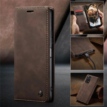 Load image into Gallery viewer, Matte Leather Case for Xiaomi Mi 9T CC9 10T 11T 12T Pro Lite 5G Redmi Note 8 9s 10 11 11S Pro Wallet Flip Cover Poco F3 M3 Pro Women with Card Holder Kickstand Magnetic Leather Flip Case
