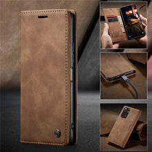 Load image into Gallery viewer, Matte Leather Case for Xiaomi Mi 9T CC9 10T 11T 12T Pro Lite 5G Redmi Note 8 9s 10 11 11S Pro Wallet Flip Cover Poco F3 M3 Pro Women with Card Holder Kickstand Magnetic Leather Flip Case