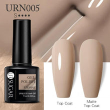 将图片加载到图库查看器,Matte Pink Blue Gel Nail Polish Semi Permanent LED Nail Art Design Elegant Warm Colors For Womens