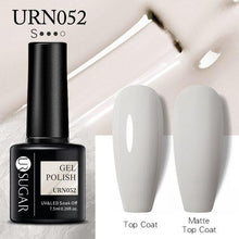 将图片加载到图库查看器,Matte Pink Blue Gel Nail Polish Semi Permanent LED Nail Art Design Elegant Warm Colors For Womens