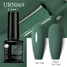 将图片加载到图库查看器,Matte Pink Blue Gel Nail Polish Semi Permanent LED Nail Art Design Elegant Warm Colors For Womens