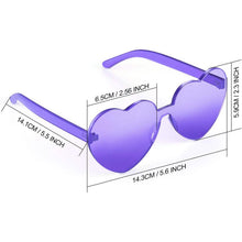 Load image into Gallery viewer, Maxdot Heart Shape Sunglasses Party Sunglasses