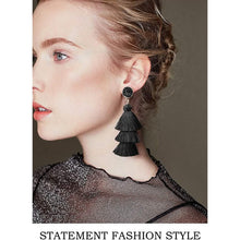 Load image into Gallery viewer, Me&Hz Colorful Layered Tassel Earrings