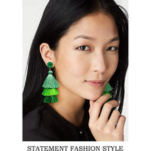 Load image into Gallery viewer, Me&Hz Colorful Layered Tassel Earrings