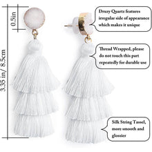 Load image into Gallery viewer, Me&Hz Colorful Layered Tassel Earrings