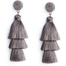 Load image into Gallery viewer, Me&Hz Colorful Layered Tassel Earrings