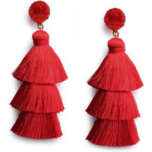 Load image into Gallery viewer, Me&Hz Colorful Layered Tassel Earrings