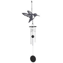 Load image into Gallery viewer, Memorial Butterfly Wind Chimes Angel Wings Flying Bird Wind Chimes Garden Art Wings Wind Chime Patio Hummingbird Wind Chime Garden Hanging Decoration Outdoor Large Chimes For Patio Porch Yard Black