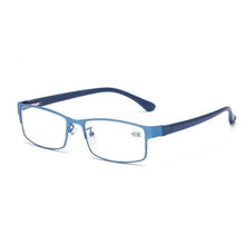 将图片加载到图库查看器,Men Blue Business Glasses Reading Glasses For Women Titanium Eye Glasses Male Hyperopia New Glasses Frame Sunglasses For Ladies Eyewear Frame Sun Glasses For Women Men