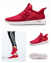 Load image into Gallery viewer, Men Blue Running Shoes Lightweight Breathable Mesh Soft Women Outdoor Sneakers Slip On Outdoor Jogging Walking Tennis Sport Shoes Fashion Sneakers For Workout