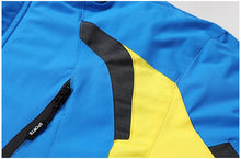 Load image into Gallery viewer, Men Blue Winter Outdoor Jacket New Ski Snow Warm Jacket Coat New Design Stylish Men's Breathable Jacket Comfortable Casual Hooded Waterproof Thick Fleece Jackets For Men Detachable Hood Jacket