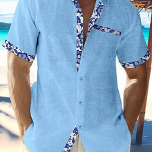 Load image into Gallery viewer, Men Casual Shirt Button Down Short Sleeve