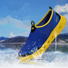 Load image into Gallery viewer, Men Casual Shoes Sneakers Light Breathable Summer Walking Beach Mesh Shoes Comfortable Mesh Work Shoes Athletic Slip On Walking Shoes For Men