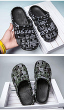将图片加载到图库查看器,Men Causal Summer Sandals Garden Clogs Soft Memory Hospital Shoes Men Slip On Beach Water Sandals Anti-Skid Water Shoes Summer Garden Camouflage Men Walking Clogs