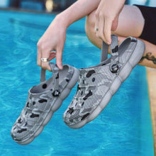 将图片加载到图库查看器,Men Causal Summer Sandals Garden Clogs Soft Memory Hospital Shoes Men Slip On Beach Water Sandals Anti-Skid Water Shoes Summer Garden Camouflage Men Walking Clogs