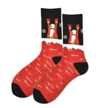 Load image into Gallery viewer, Men Cotton Socks Gradient Color Summer Style Long Wedding Sock Men Knee High Business Socks Man Socks Men's Ladies Novelty Bright Colorful Patterned Cotton Socks