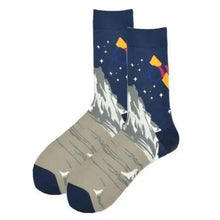 Load image into Gallery viewer, Men Cotton Socks Gradient Color Summer Style Long Wedding Sock Men Knee High Business Socks Man Socks Men's Ladies Novelty Bright Colorful Patterned Cotton Socks