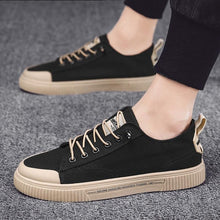 Load image into Gallery viewer, Men Elegant Flat Shoes New Canvas Comfortable Mens Shoes Fashion Sneakers Casual Design Sneakers Comfortable Outdoor Sport Walking Fashion Sneakers