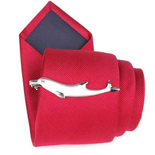 Load image into Gallery viewer, Men Elegant Tie Clips Clasp Men's Tie Clip Tie Bar Wedding Party Pin Jewelry Clip Men's Gift Dolphin Airplane Shaped Tie Bar Wedding Party Jewelry Tie Clip