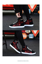 将图片加载到图库查看器,Men Fashion Sneakers Canvas Breathable Cool Street Sneakers Black Blue Red Men's Causal Shoes Comfortable Light Casual High Quality New Fashion Walking Sneakers