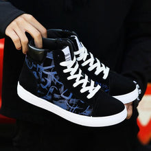 将图片加载到图库查看器,Men Fashion Sneakers Canvas Breathable Cool Street Sneakers Black Blue Red Men's Causal Shoes Comfortable Light Casual High Quality New Fashion Walking Sneakers