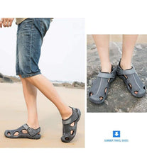 将图片加载到图库查看器,Men Flip Flops Sandals Summer Slippers Summer Beach Slippers Sandals Breathable Slip On Shoes Outdoor Home Slip On Walking Casual Fashion Clogs For Mens