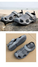 将图片加载到图库查看器,Men Flip Flops Sandals Summer Slippers Summer Beach Slippers Sandals Breathable Slip On Shoes Outdoor Home Slip On Walking Casual Fashion Clogs For Mens
