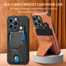 Load image into Gallery viewer, Men Green Wallet Flip Card Holder Phone Case For Iphone 13 12 Mini 14 11 Pro Xs Max Xr X Luxurious Leather Cover Mobile Phone Case With Card Compartment And Kickstand Elegant Iphone Magnetic Case