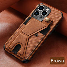 Load image into Gallery viewer, Men Green Wallet Flip Card Holder Phone Case For Iphone 13 12 Mini 14 11 Pro Xs Max Xr X Luxurious Leather Cover Mobile Phone Case With Card Compartment And Kickstand Elegant Iphone Magnetic Case