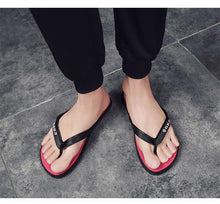 Load image into Gallery viewer, Men Home Slippers Pool Flip Flops Elegant Design Slippers Men Shoes Tennis Outdoor Training Men's Beach Sandals Quick-Dry Flip-Flop Slides Sport Cushion Beach Slippers Walking Sandals